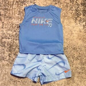 Nike Light Blue Athletic Set 2T